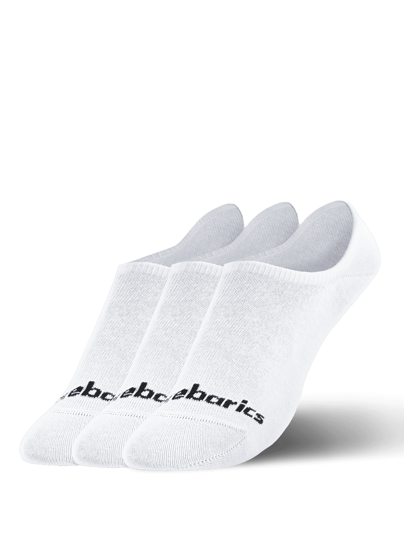 Barebarics Barefoot Socks - No-Show - White - 3 pack