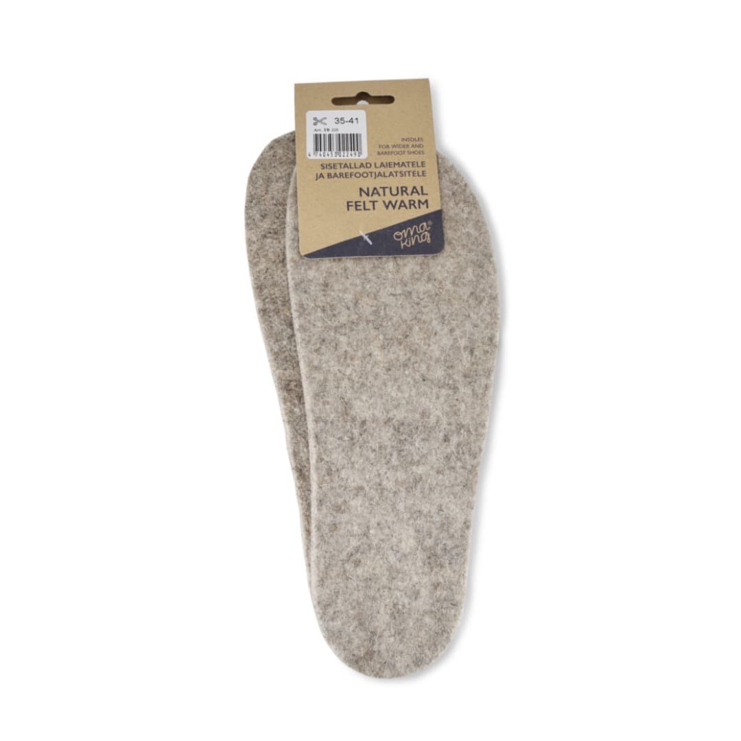 Omaking Natural felt Warm pohjalliset